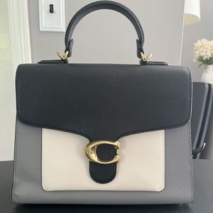Brand New Coach Bag- Tabby Colorblock Black, White, Grey Crossbody OR Handle